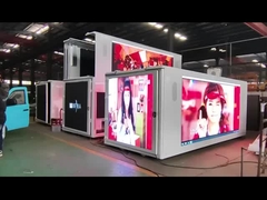 ColorLight LED 게시판 트럭 3840*1728mm는 18ft 트럭 상자 몸을 주문을 받아서 만들었습니다