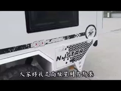 여행 트레일러 캠퍼 알루미늄 가벼운 무게 1400kg 오프로드 캠핑 트레일러 RV 캐러반